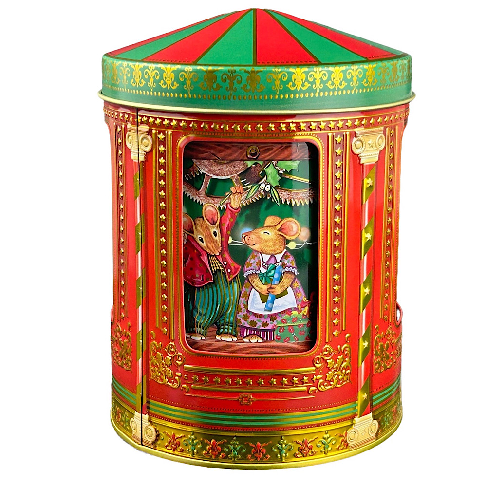 Weihnachtsdose : Mäuse Spieluhrdose