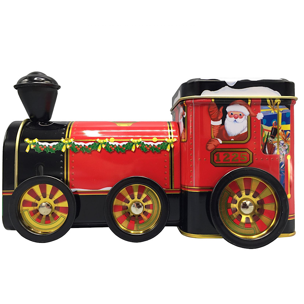 Weihnachtsdose: Santa Lokomotive rot – Bild 4