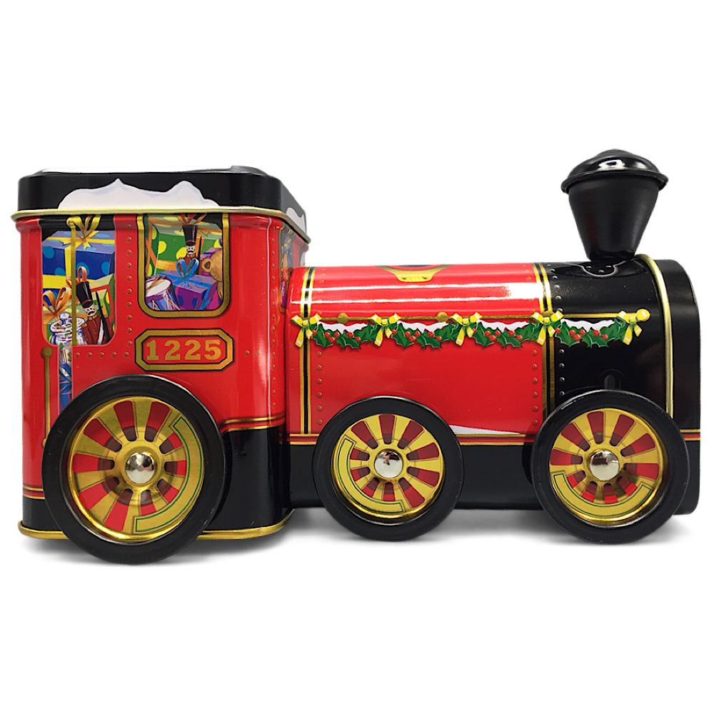 Weihnachtsdose: Santa Lokomotive rot