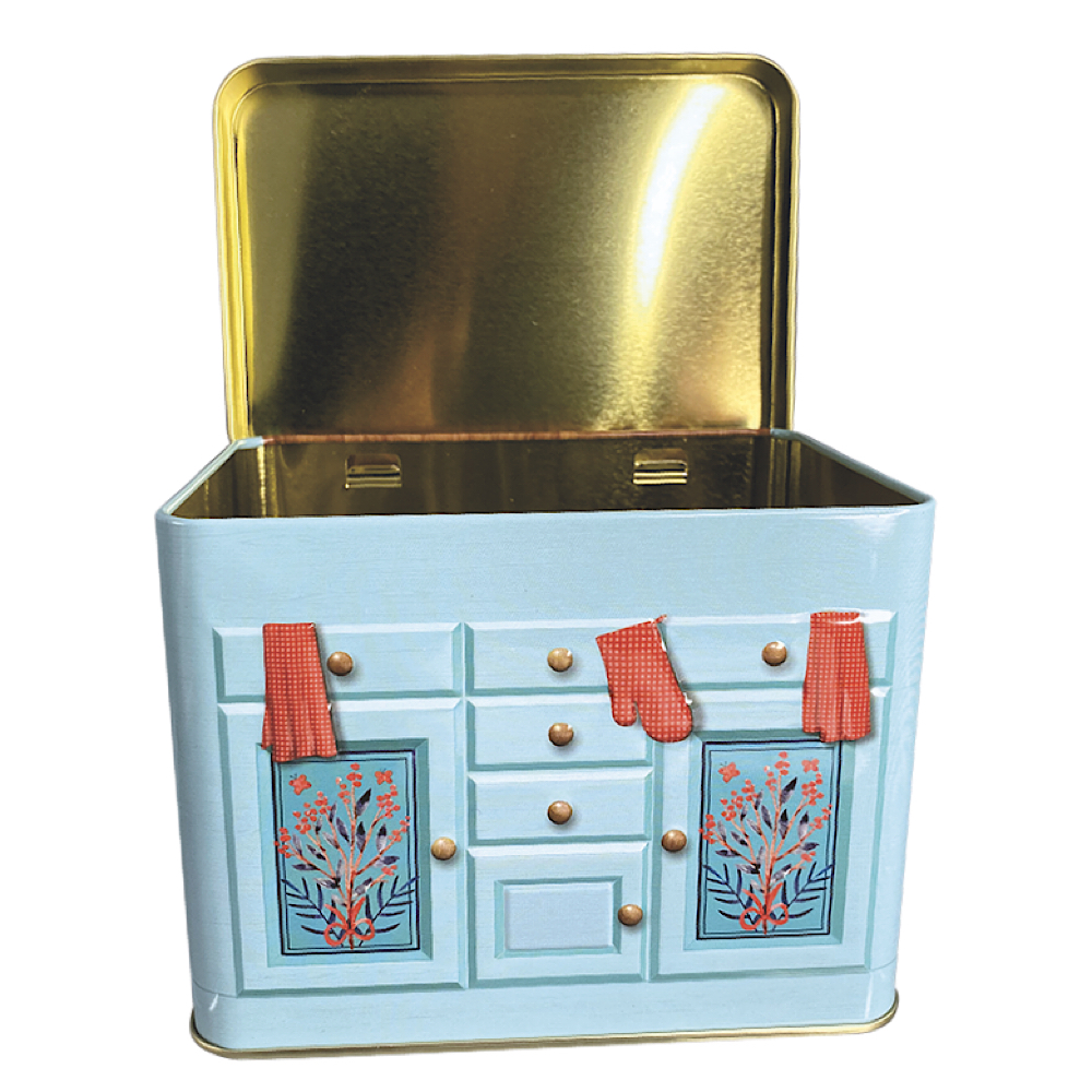 Buffet Cup Cake - die aufklappbare Rückwand gibt der Dose eine sehr dekorative und zusätzliche Dimension – Bild 4