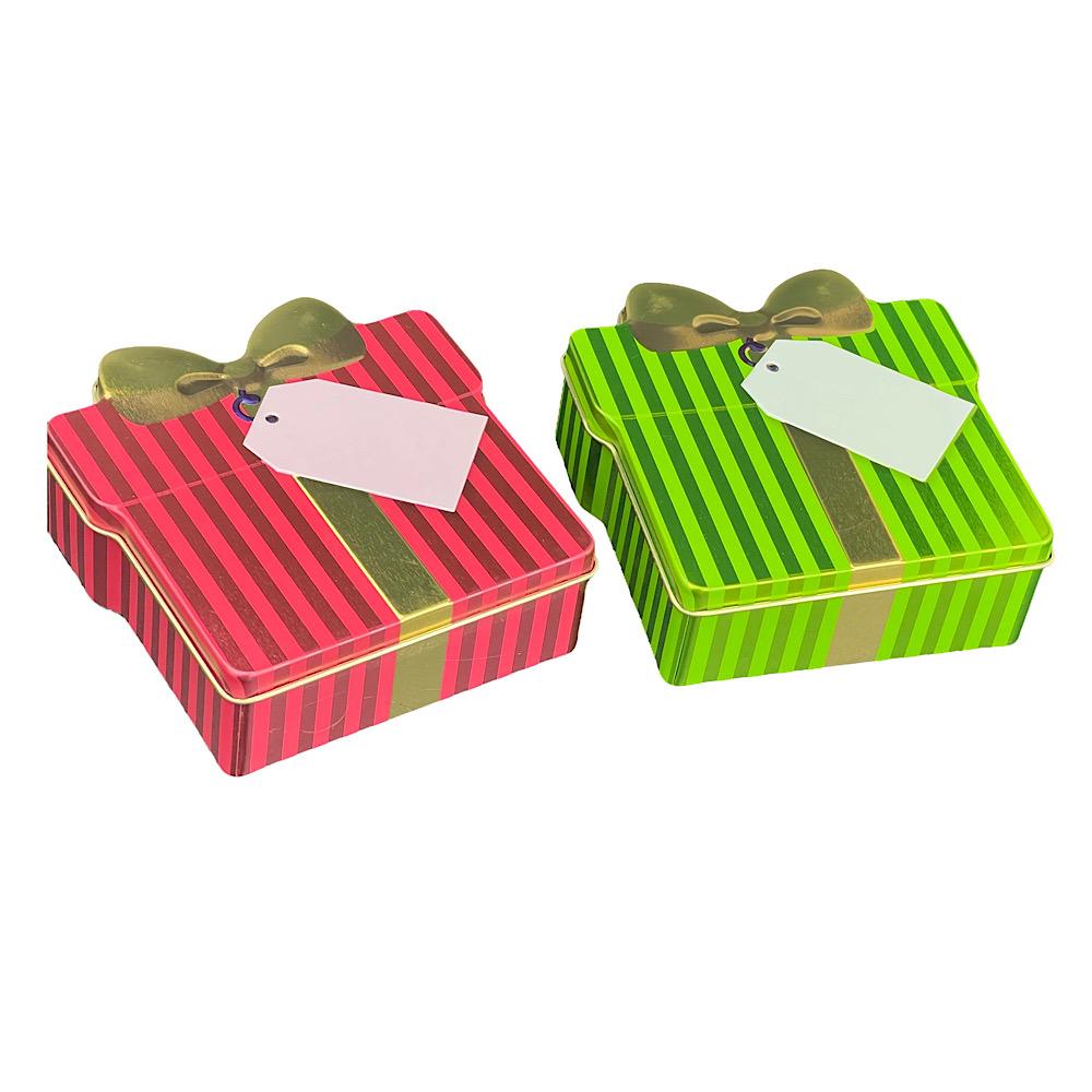 Geschenkdose Set in den Farben Grün und Rot