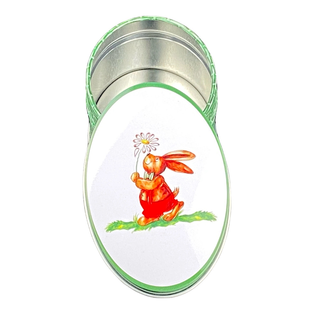 kleine Hasenkorb oval - Geschenkdose, Minidose – Bild 5