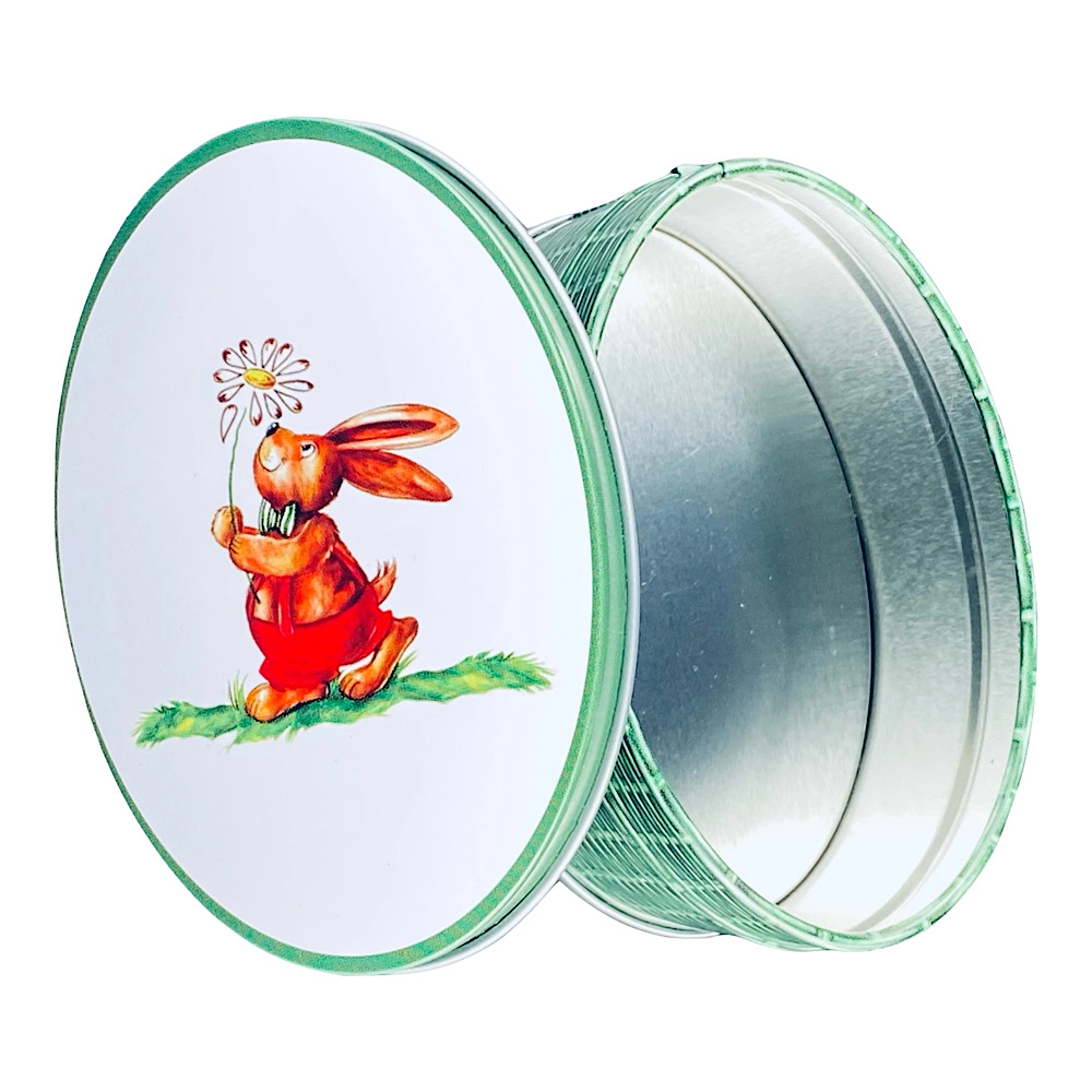 kleine Hasenkorb oval - Geschenkdose, Minidose – Bild 3