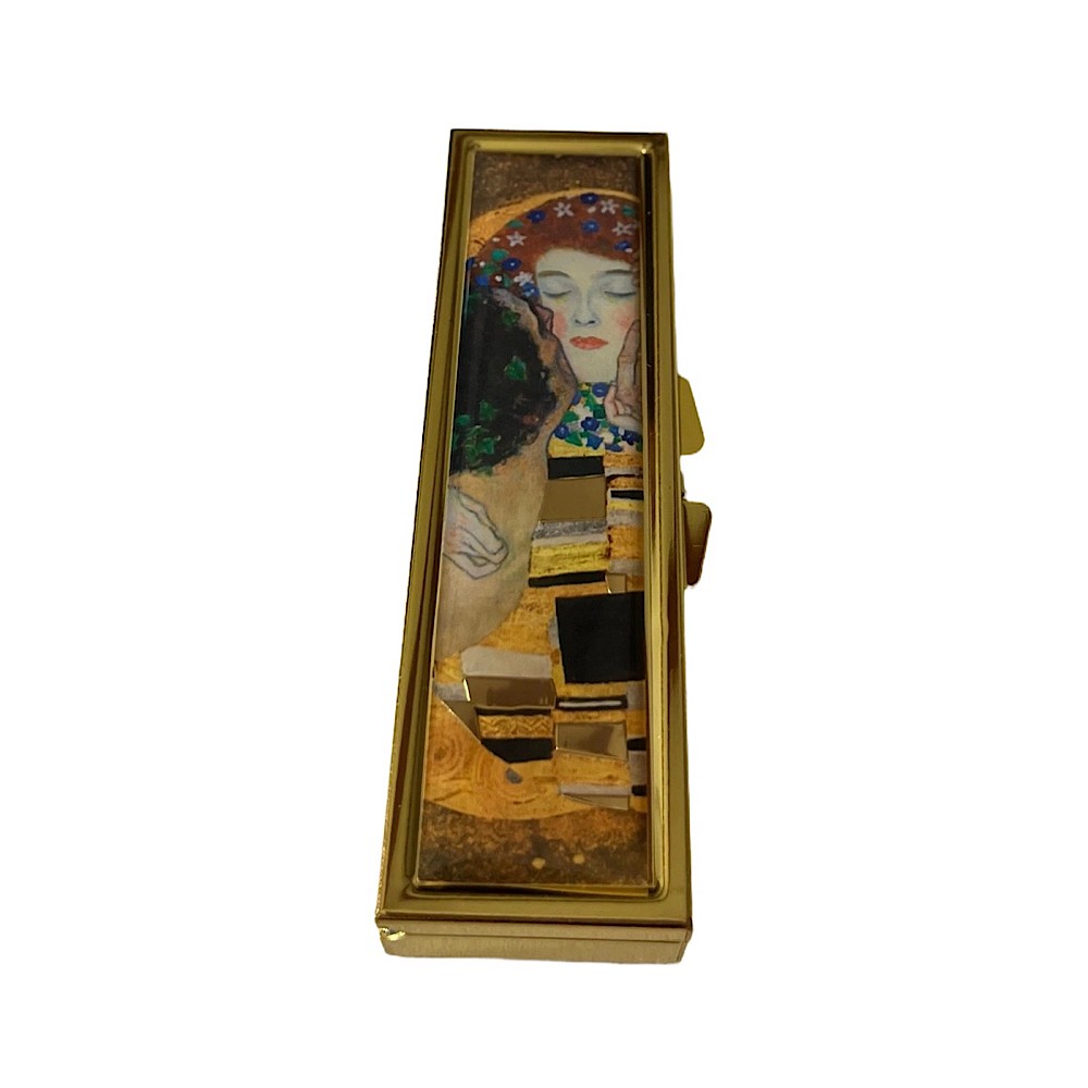 Kleine Pillendose für 7 Tage von Fridolin – Motiv: Gutav Klimt – Der Kuss