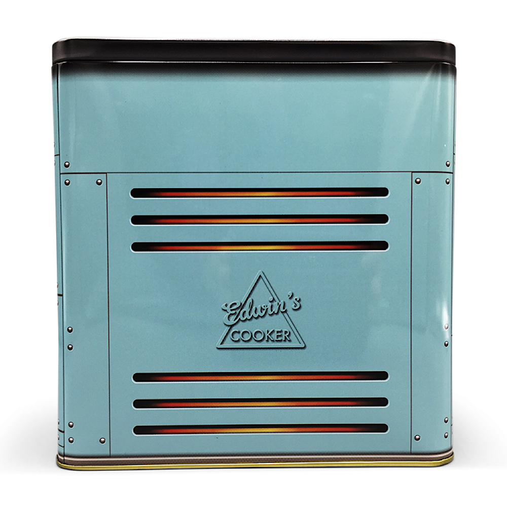 Nostalgischer Backofen beige oder blau - Dose in Form eines nostalgischen Backofens mit vielen Details - Keksdose, Blechdose – Bild 10