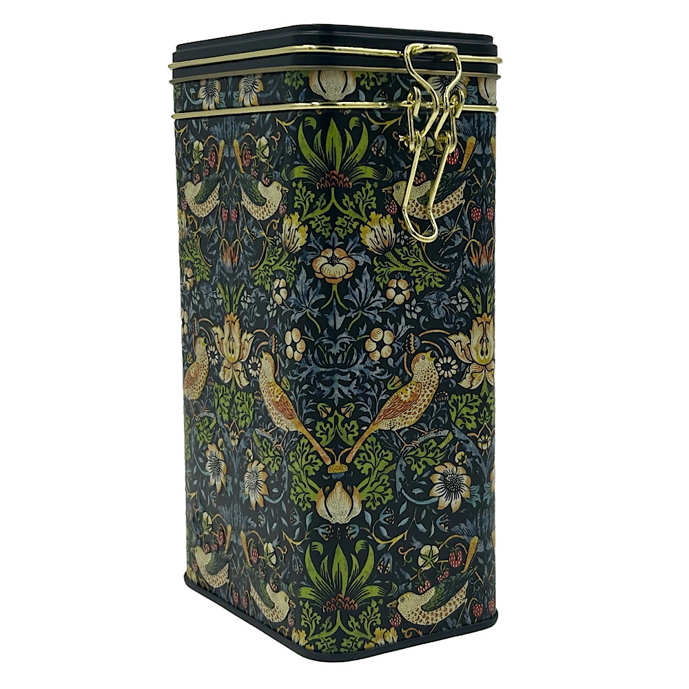 Vorratsdose von Fridolin - Kaffeedose,- geprägt und aufwendig lackiert - Künstler: William Morris Motiv: Erdbeerdieb – Bild 4