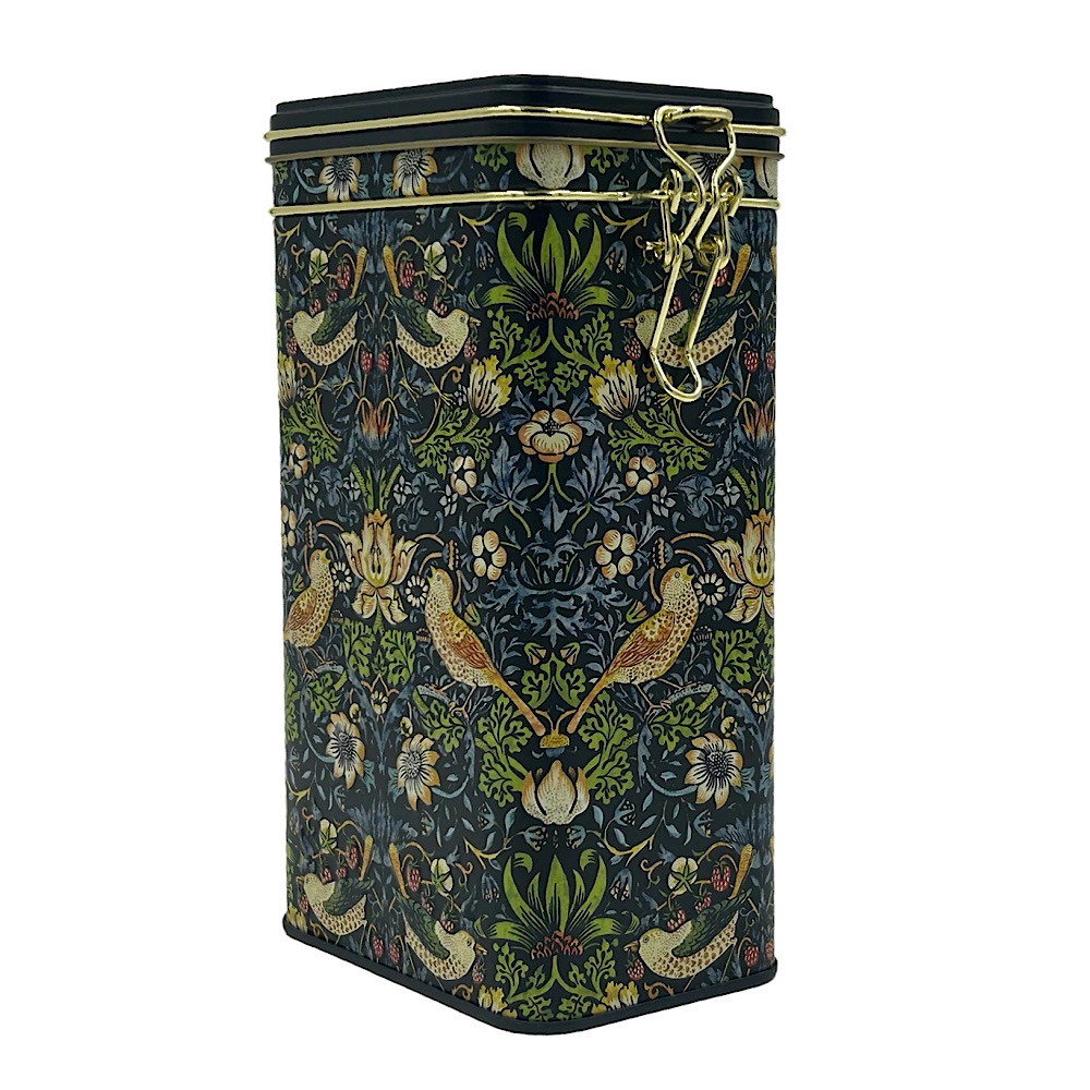 Vorratsdose von Fridolin - Kaffeedose,- geprägt und aufwendig lackiert - Künstler: William Morris Motiv: Erdbeerdieb – Bild 6