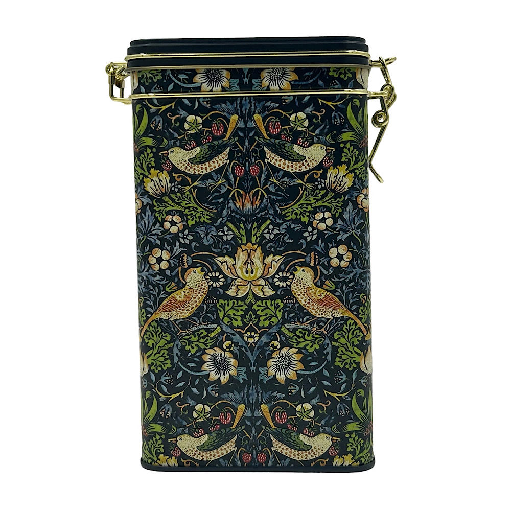 Vorratsdose von Fridolin - Kaffeedose,- geprägt und aufwendig lackiert - Künstler: William Morris Motiv: Erdbeerdieb – Bild 3