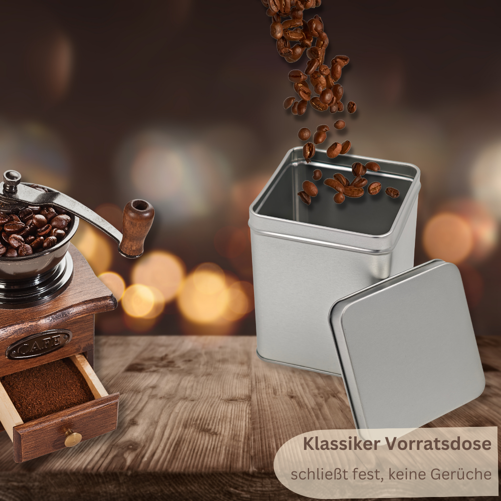 Vorratsdose: Klassiker Blank MIDI Stülpdeckel Keksdose, Bonbondose, Gewürzdose, Mini dose für kleine Utensilien – Bild 4