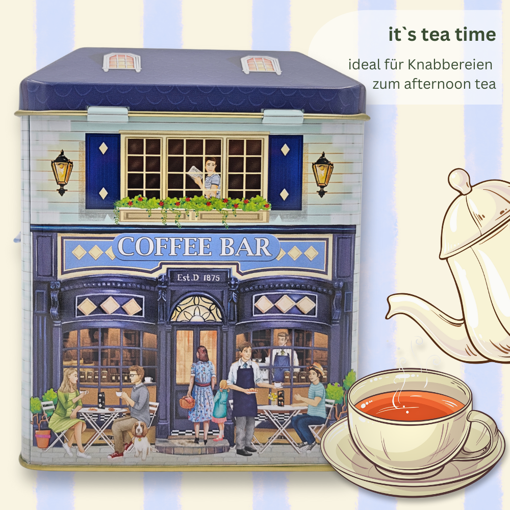 Geschenkdose: Kleines Haus Sweet Shop mit Vordach – Bild 4