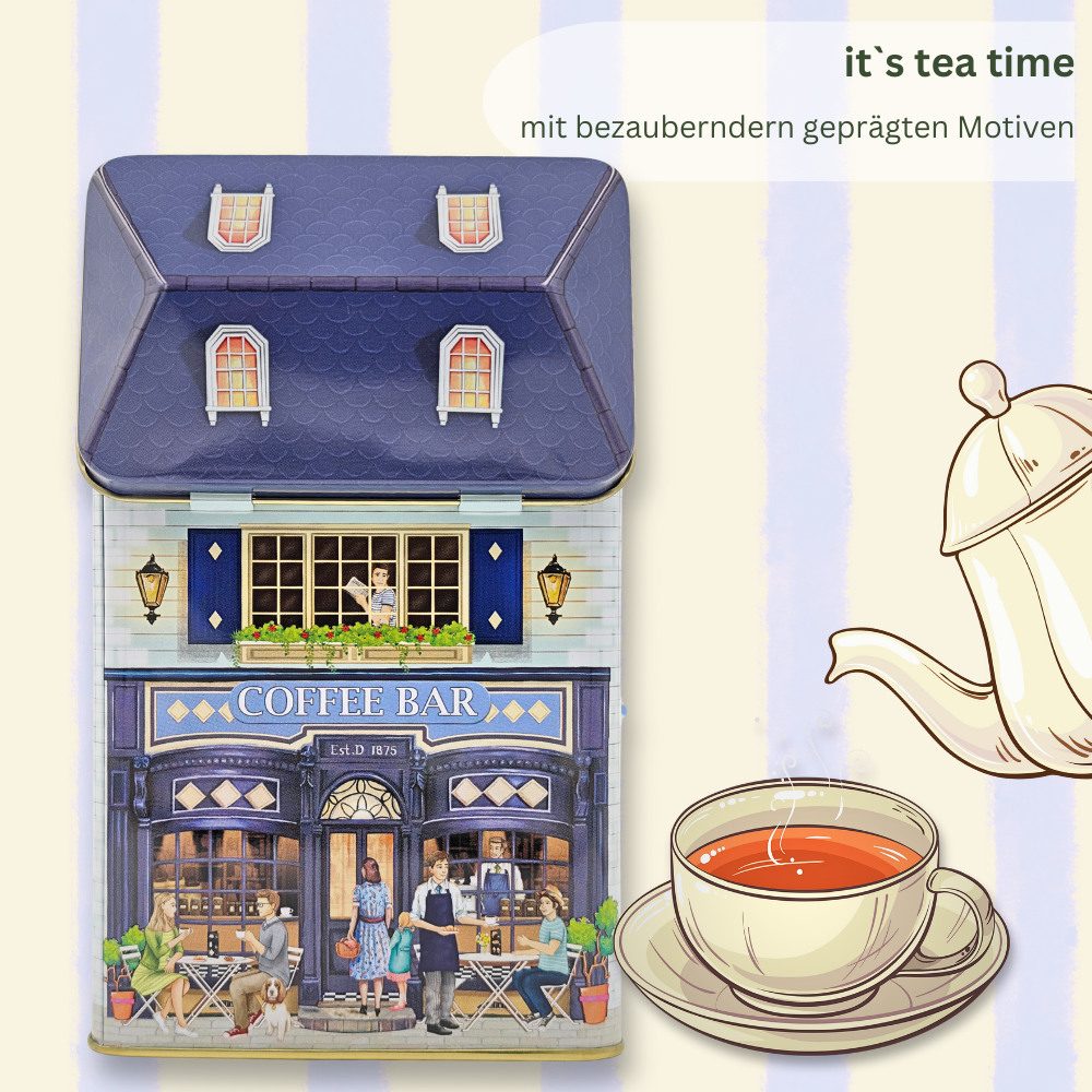Geschenkdose: Kleines Haus Sweet Shop mit Vordach – Bild 5