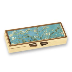 Kleine Pillendose für 7 Tage von Fridolin - Motiv: Van Gogh Mandelblüten