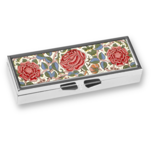 Kleine Pillendose für 7 Tage von Fridolin - Motiv: William Morris Rosen