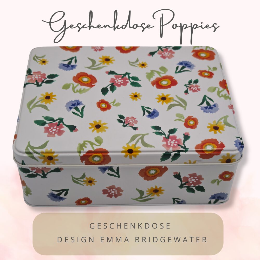 Vorratsdose, Keksdose - Geschenkdose Motiv Poppies – Bild 6