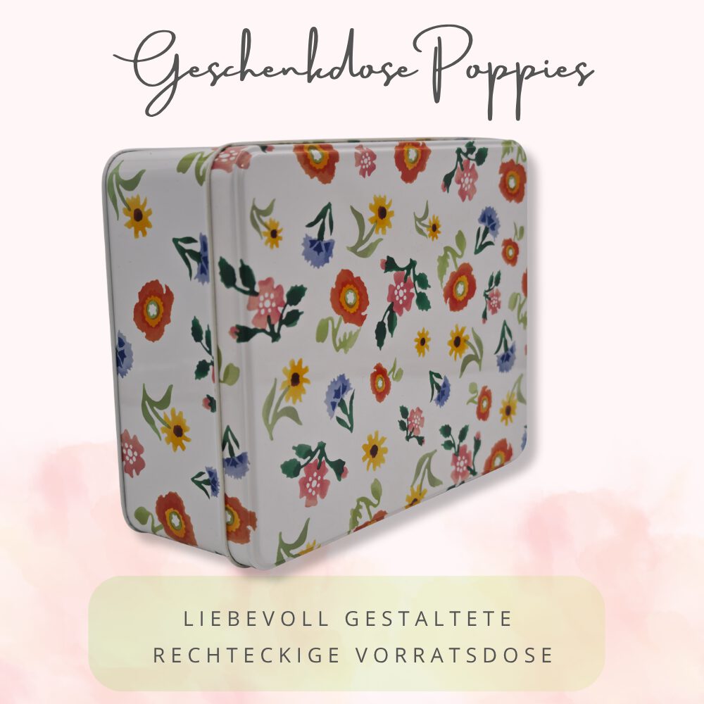 Vorratsdose, Keksdose - Geschenkdose Motiv Poppies – Bild 5
